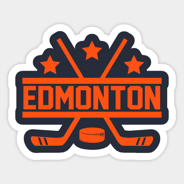Edmonton Hockey Edmonton Sticker TeePublic